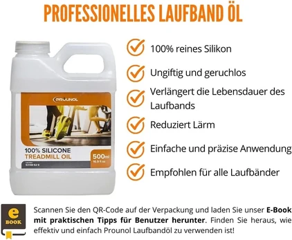 Prounol 100% grynas silikoninis tepalas bėgimo takeliams - 500 ml buteliukas