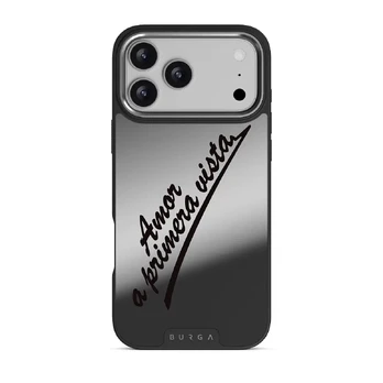 Amor - iPhone 17 Pro Max Case, Elite Mirror Dark (MagSafe) / Silver
