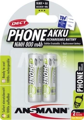 Ansmann Akumuliatorius Phone AA / R6 800mAh 2 vnt. kaina