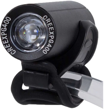 Dviračio žibintas su CREE XPG400 dioda, USB įkrovimas, 350 lm