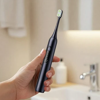 SPINEL CARE SmileOn Pro Black dantų šepetėlis