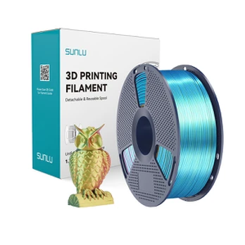 Sunlu PLA+ Silk Tri-Color Filament (red, yellow, and žalias)