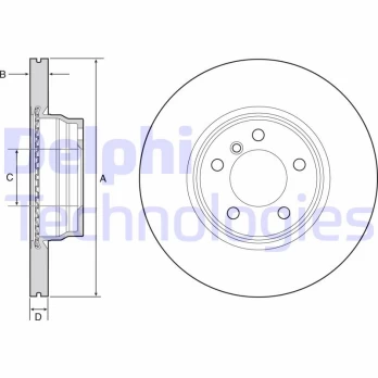 DELPHI BG4458C Brake Disc