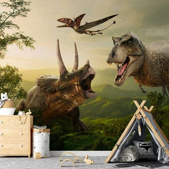 Artgeist Fototapetas - Dinosaur Square