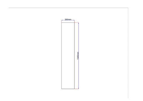 Dušo kabinos šoninis stiklas tiesus 300x1540 grey 3.74.