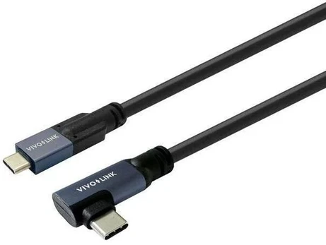 Vivolink USB-C to USB-C angle Cable 10m Enterprise-tested