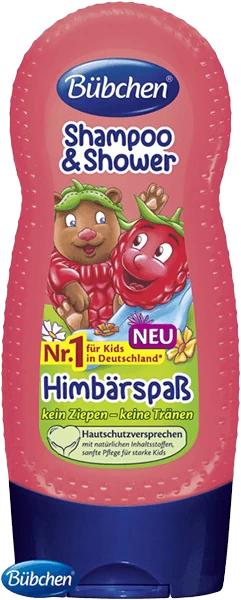 BÜBCHEN šampūnas vaikiškas ir dušo gelis 230ml Raspberry TL21