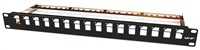 19" modulární patch panel LEXI-Net 16port, černý