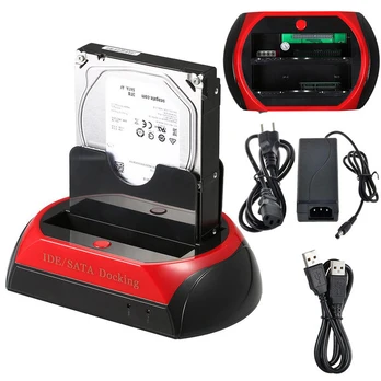Išorinio kietojo disko dėklas Kietojo disko prijungimo stotelė - adapteris (SATA, ATA, IDE, HDD, SSD, USB)