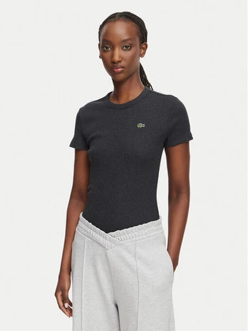 Lacoste Marškinėliai TF5538 Juoda Regular Fit