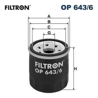 Alyvos filtras FILTRON OP643/6