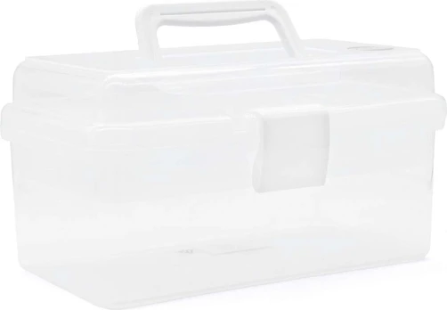 Toymax - Storage box with insert, 25.5 x 13.5 x 14.5 cm, clear (714223)