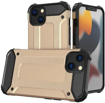 Hurtel Hybrid Armor dėklas iPhone 13 mini – auksinis