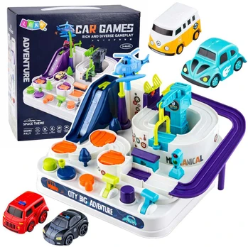 Lean Toys Car Obstacle Course Interactive Educational Parking Lot 4 Cars