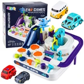 Lean Toys Car Obstacle Course Interactive Educational Parking Lot 4 Cars kaina