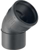 Geberit Silent PP bøjning 45 grader Ø 75 mm