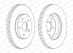 FERODO DDF1446C Brake Disc kaina