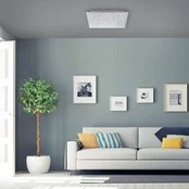 LED lubinis šviestuvas Sparkle CCT dim plienas 45x45cm