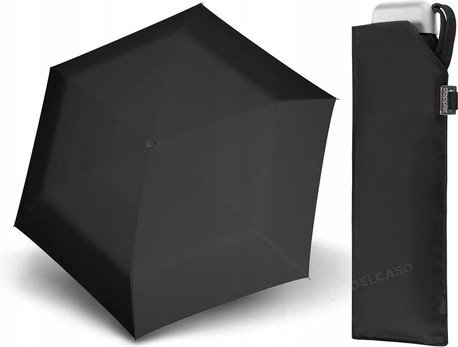 Kompaktiškas Doppler skėtis Mini Slim, juodas