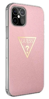 Telefono dėklas Guess Metallic Collection, Apple iPhone 12 mini, rožinė