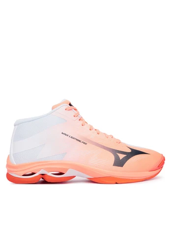 Batai uždaroms aikštelėms Mizuno Wave Lightning Pro Mid V1GA2665 Koralų