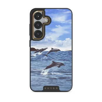 Retro Splash - Samsung Galaxy S25 Plus Case, Elite Dark (Magnetic) / Gold