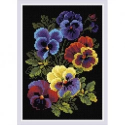 Pansies deimantinės mozaikos rinkinys iš RIOLIS Nr.: AM0069
