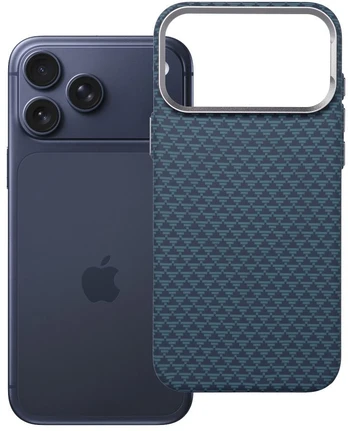 Dėklas Oem Case for iPhone 17 Pro Max / 18 Pro Max (low camera edge) K-Look compatible with MagSafe mėlynas v2