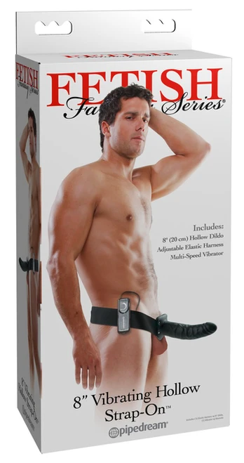 Fetish Fantasy ffs 8" Hollow Strap-On Dark Strap-on dildo