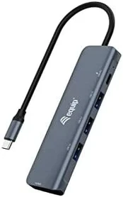 Adapteris AV Equip Equip Dock USB-C->HDMI,3xUSB3.0,100WPD 4K30Hz 0.25m gr