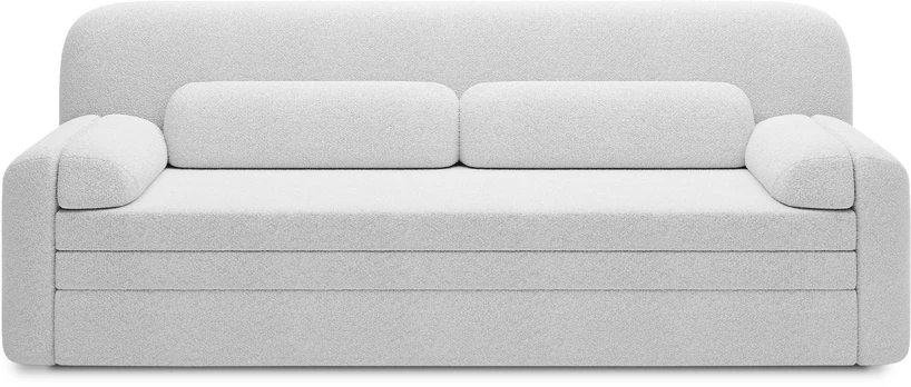 Sofa-lova Elioss Royal 01, balta, 89 x 236 cm x 87 cm