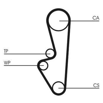 Paskirstymo diržas CONTINENTAL CTAM CT798