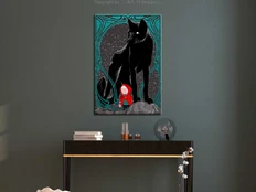 Artgeist Paveikslas - Raudona Riding Hood (1 Part) Vertical kaina