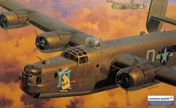 Plastic model USAAF B-24H Liberator Zodiac 1/72
