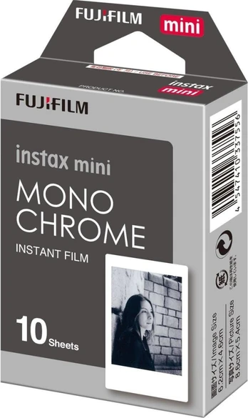 Fuji INSTAX Mini Film. 10 billeder. Monokrom