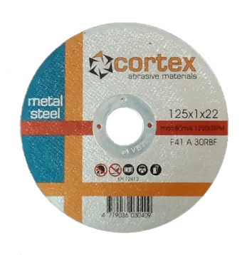 Abrazyvinis metalo pjovimo diskas CORTEX 125 x 1 x 22 mm.