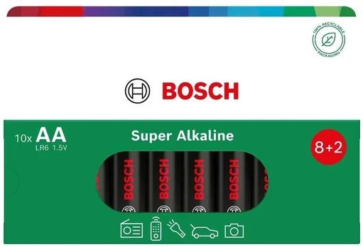 Philips Baterija BOSCH 10SZT AA SUPER ALKALINE LR6SA10B/00