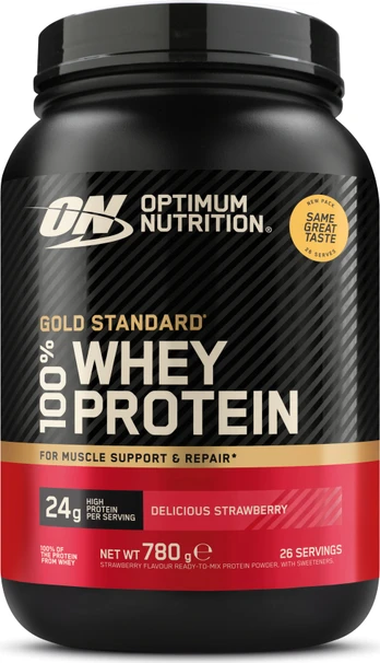 Optimum Nutrition - Gold Standard 100% Delicious Strawberry - Strawberry 780 g