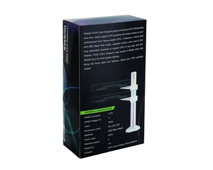 Gelid Stabilo VGA Card Support White ST-RGB-02