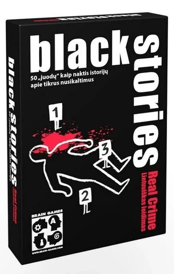 Stalo žaidimas Brain Games Black Stories Real Crime, LT