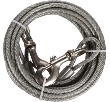 Pavadėlis Flamingo Tie Out, sidabro, 5 m