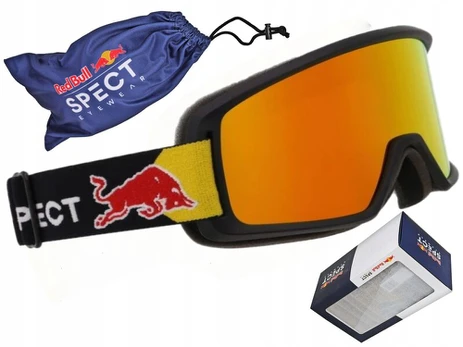 Slidinėjimo akiniai Red Bull Spect Arius, skirti snieglentei, slidėms, su dėklu