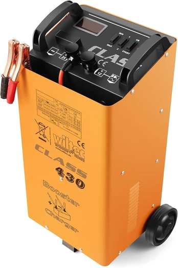 Wiltec akumuliatorių įkroviklis su paleidimo funkcija 12 V/24 V 75 A/400 A 30560