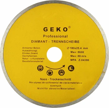 Geko deimantinis diskas 180mmx25.4 pilnas (G00242)
