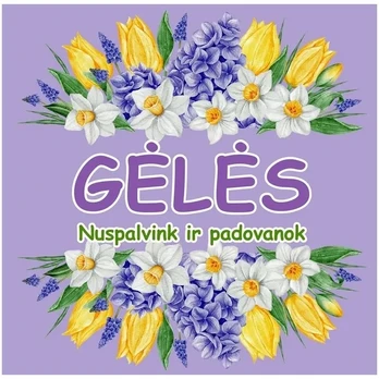 Knyga GĖLĖS. NUSPALVINK IR PADOVANOK