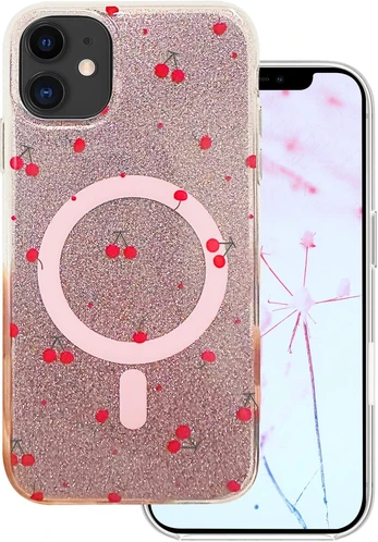 Dėklas Telforceone Cherry Mag case for iPhone 11 glitter