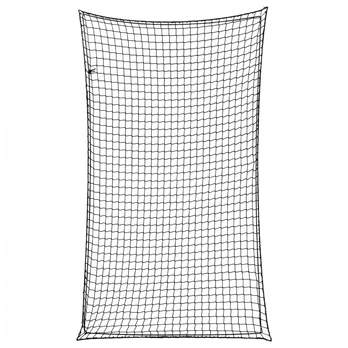 Priekabos tinklas su elastine virve, juodas, 6x3,5m, PP