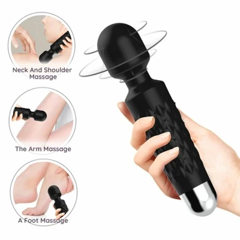 ARMONY Postman Massager & Vibrator Flexible Head Black 198mm
