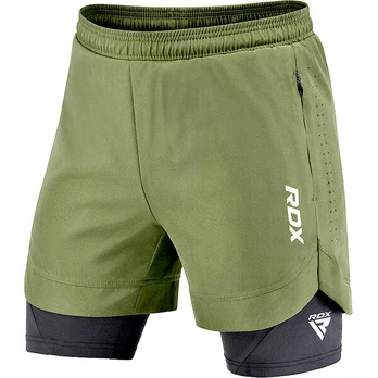 MMA šortai T16 2-in-1, žali