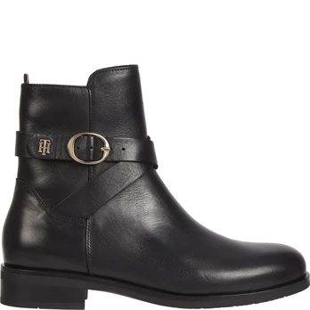 Aulinukai moterims, Juoda, BELT FLAT BOOT